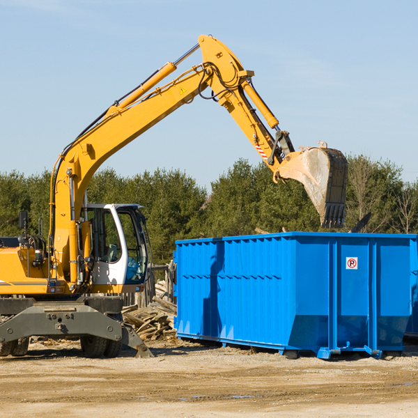 can i choose the location where the residential dumpster will be placed in Glenwood WV